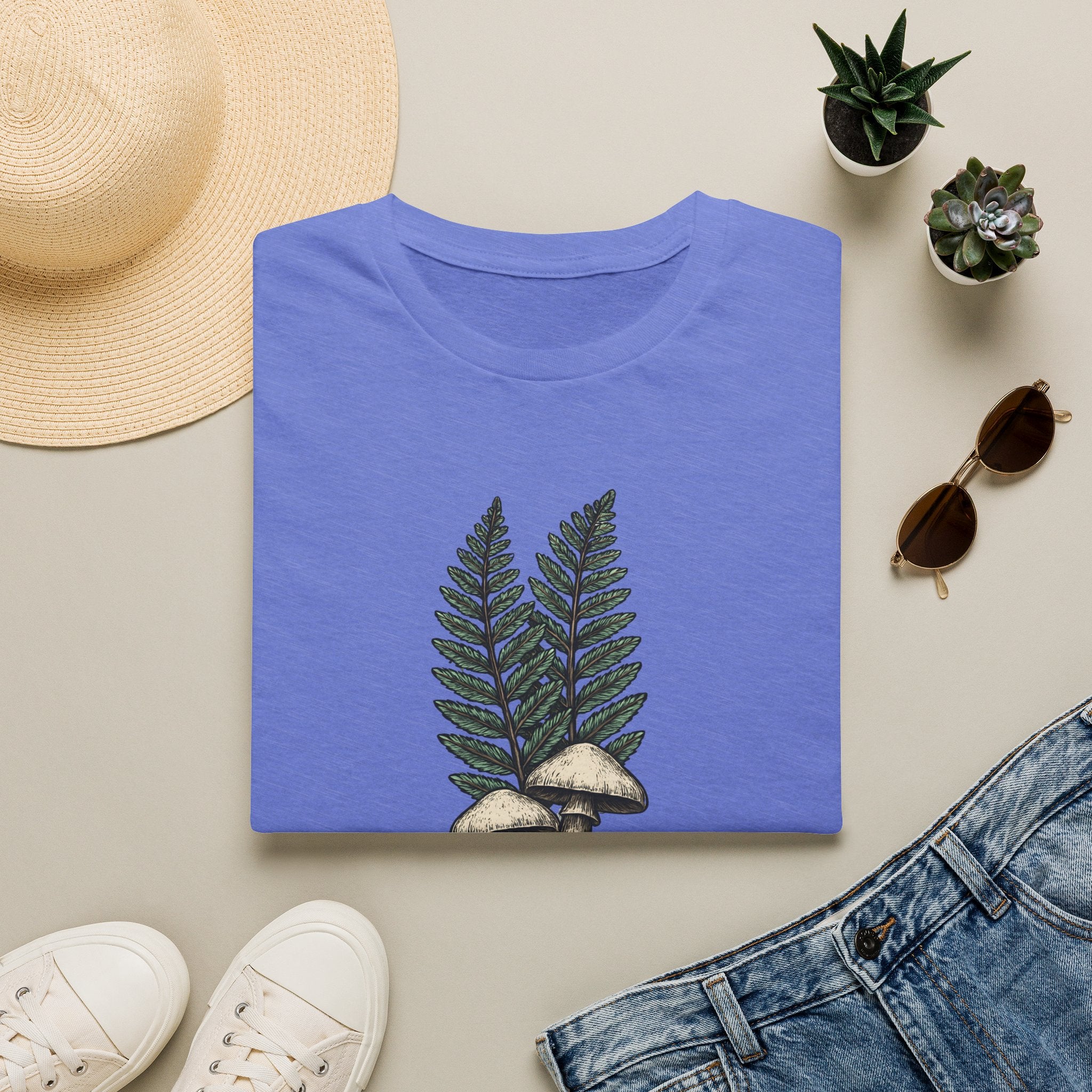 Mushrooms and Ferns T-Shirt