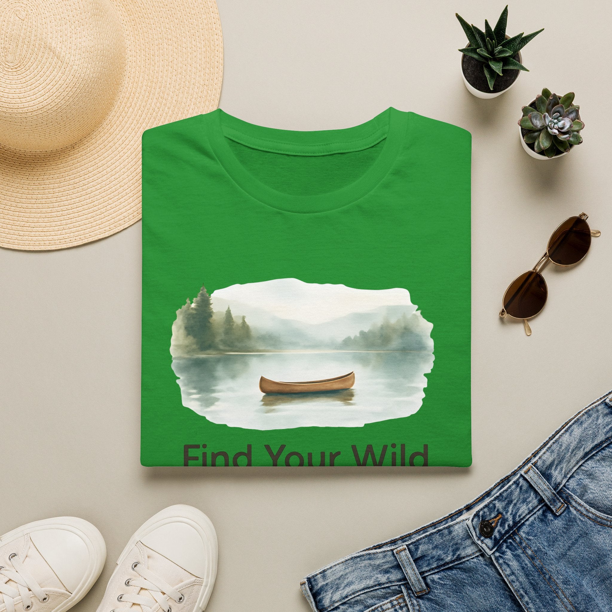 Canoe on Calm Lake T-Shirt