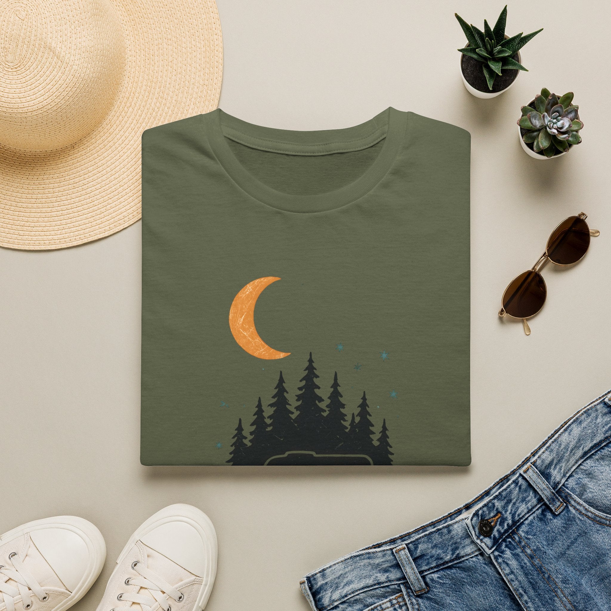 Moonlit Forest Camper T-Shirt