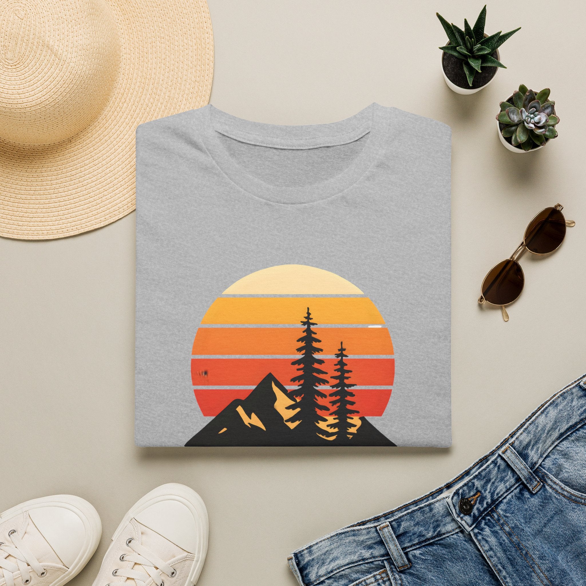Sunset Over Mountains T-Shirt