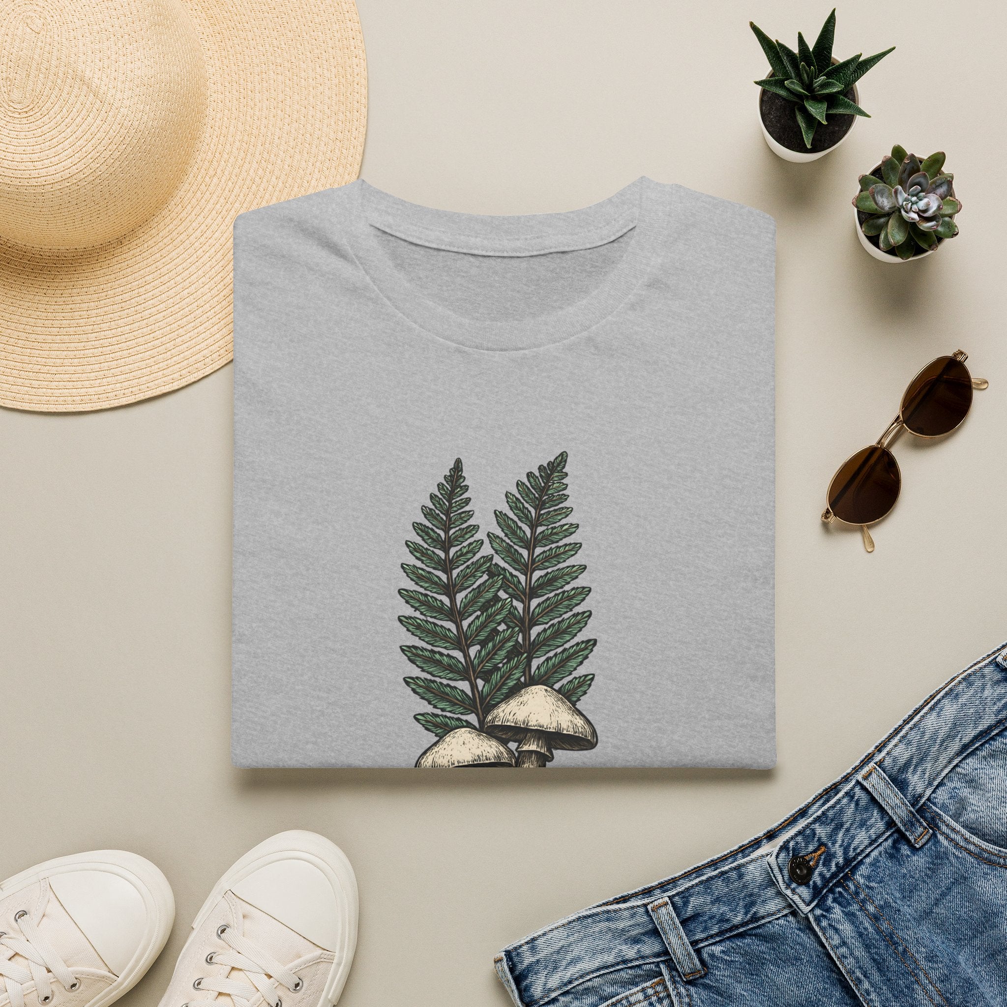 Mushrooms and Ferns T-Shirt