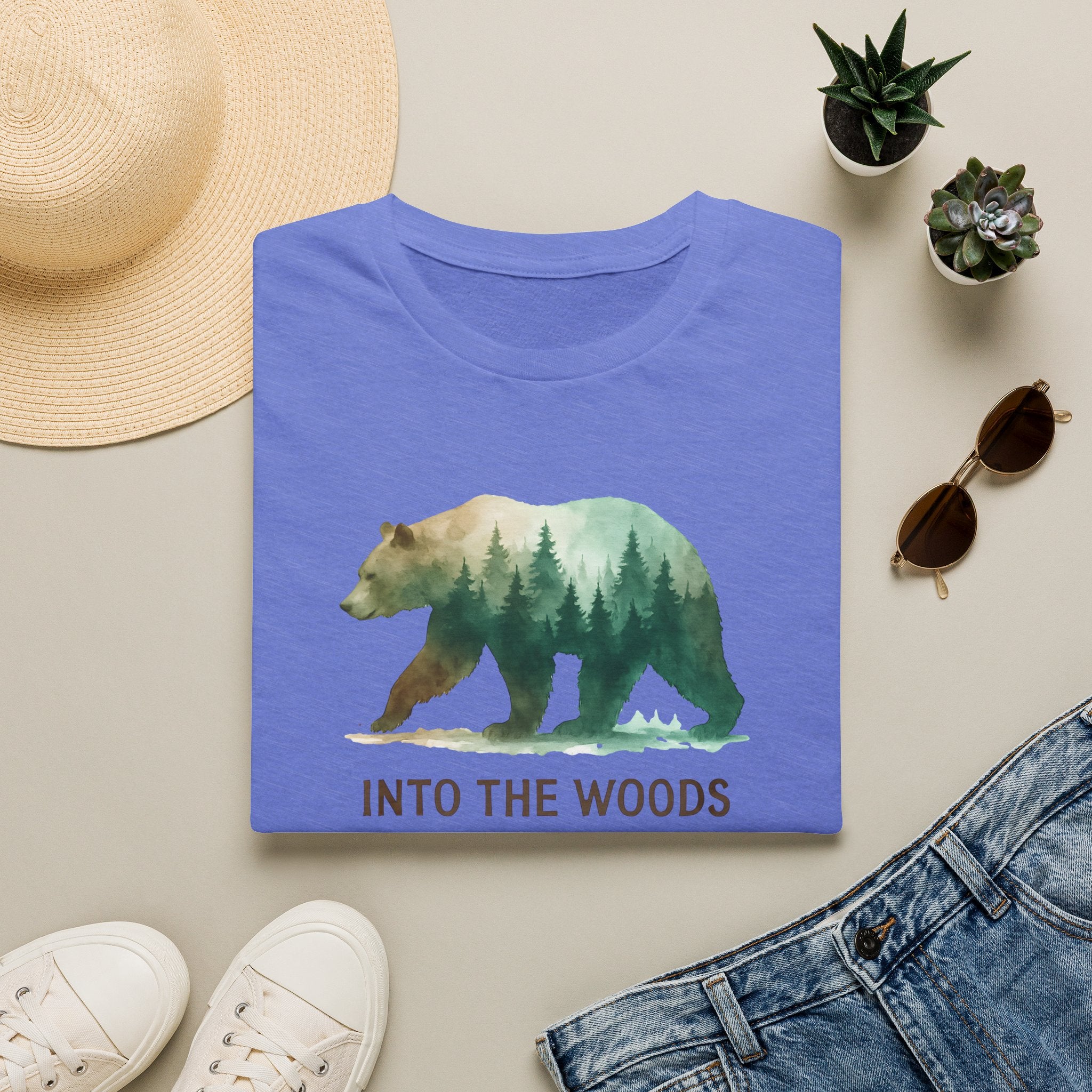 Forest Bear Silhouette T-Shirt